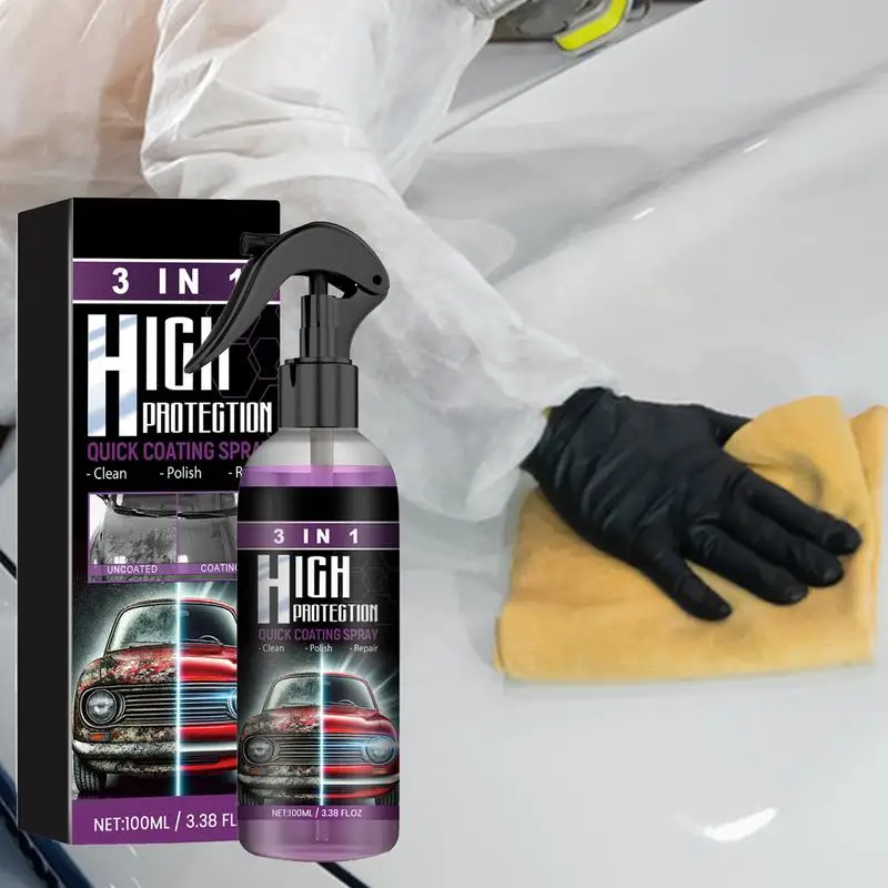 Car Ceramic Coating Spray High Protection Auto Scratch Remover Agent Car Fast Repair Scratches Polish Spray For Metal Glass