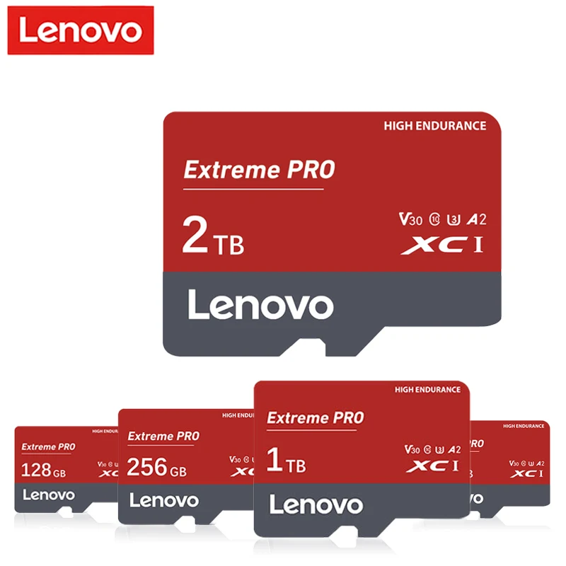 Lenovo Class 10 Mini SD Card 2TB 1TB SD Memory Card 512GB 256GB Micro TF SD Card 128GB Waterproof Cartão De Memória For Phone PC