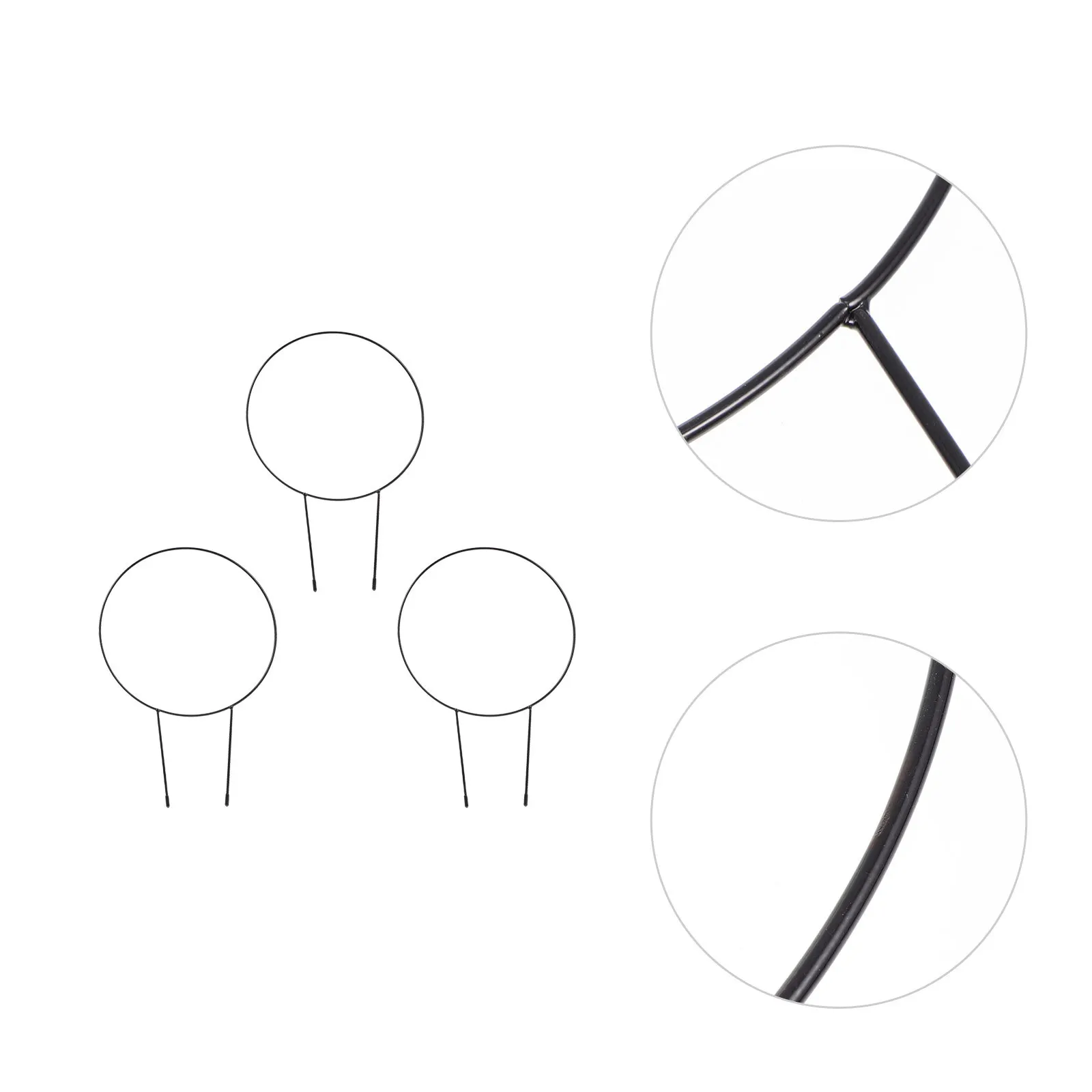 

3Pcs Iron Plant Climbing Trellis Longer Rustproof Garden Trellis Rack for Flowers Vines Peony Amaryllis Orchid Sunflower Plants