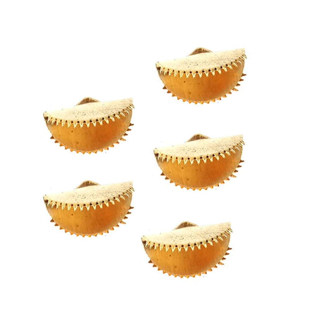 

Застежки, аксессуары для пряжек, полукруглая застежка, текстурированные обжимные концевые зажимы с лепестками