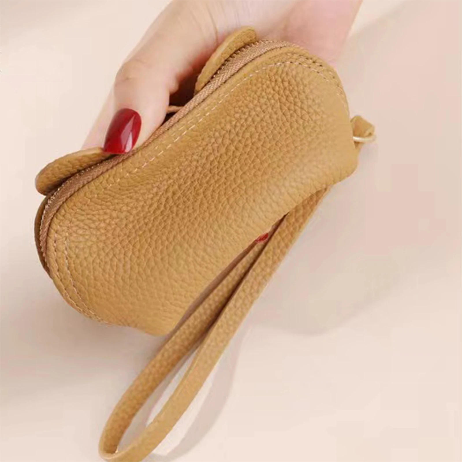 Women Short Wallets Genuine Cow Leather Fashion Cute Elephant Shape Wallet Zipper Coin MiNi Purse Small Storage Bag for Women