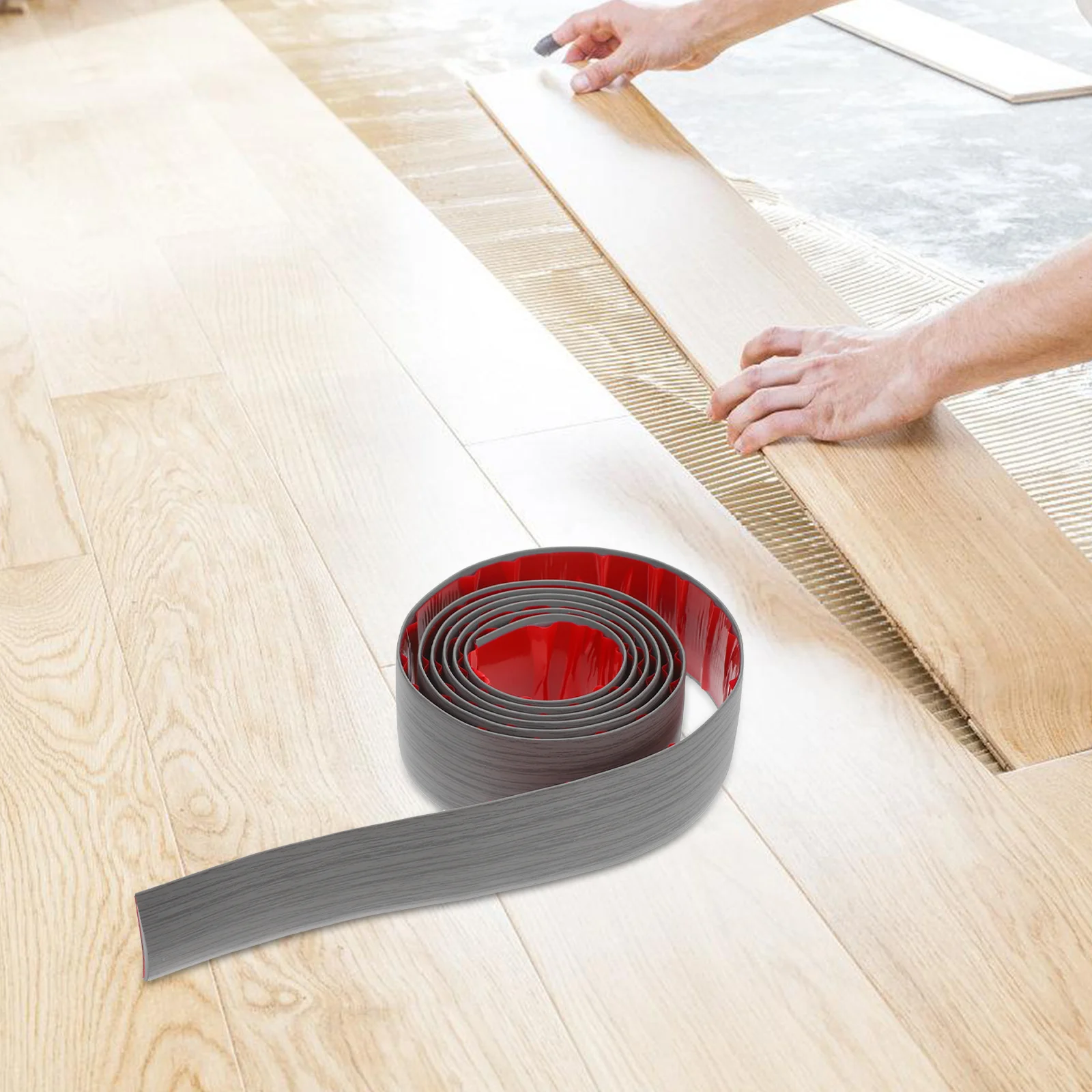 

Waterproof Threshold Strip 2M Peel and Stick Floor Transition for Doorways Carpet to Tile Edge Guard Anti Slip Decorative Trim