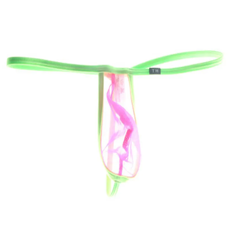 Ultra Thin Mesh Men Thong for men Semi Transparent Naked Feel Low Waist Elastic Breathable Sexy Single Strap T-string Underpants