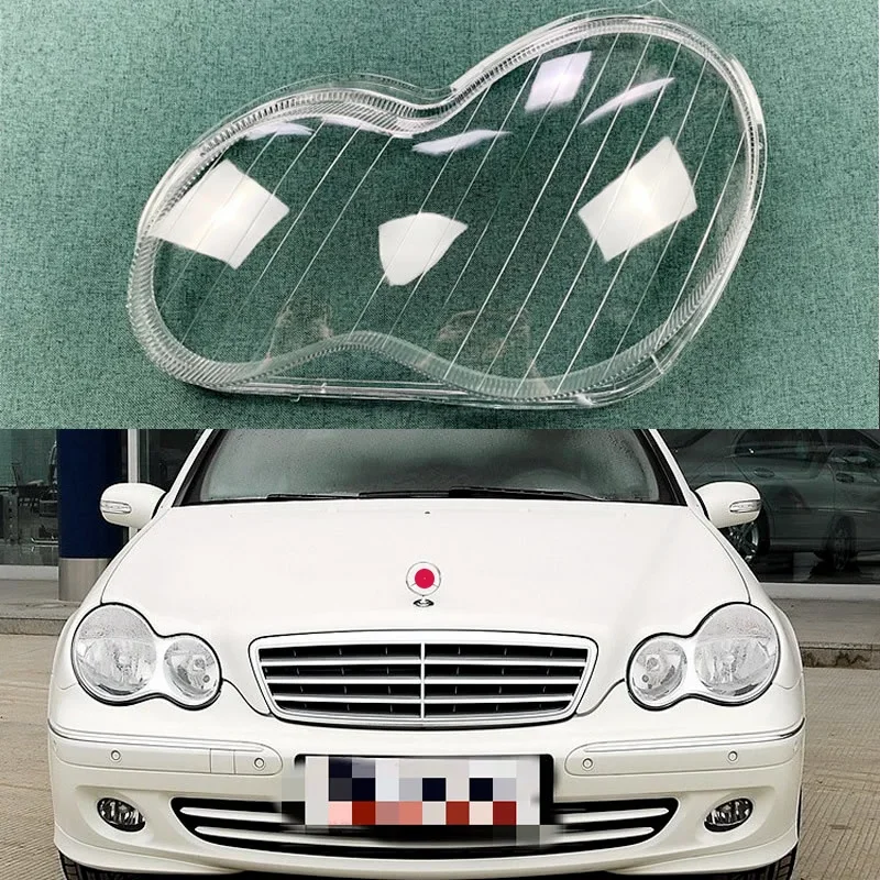 

Автомобильные аксессуары для Benz C-class W203 2004-2005, крышка передней фары, корпус объектива, абажур, замена оригинального абажура из оргстекла