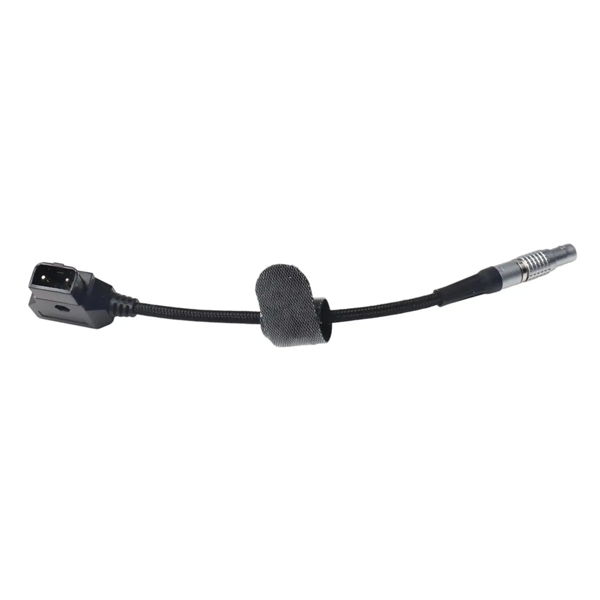 D-Tap to 0B 2Pin Power Cable, 20CM Black Nylon Braided Straight Camera Power Cord