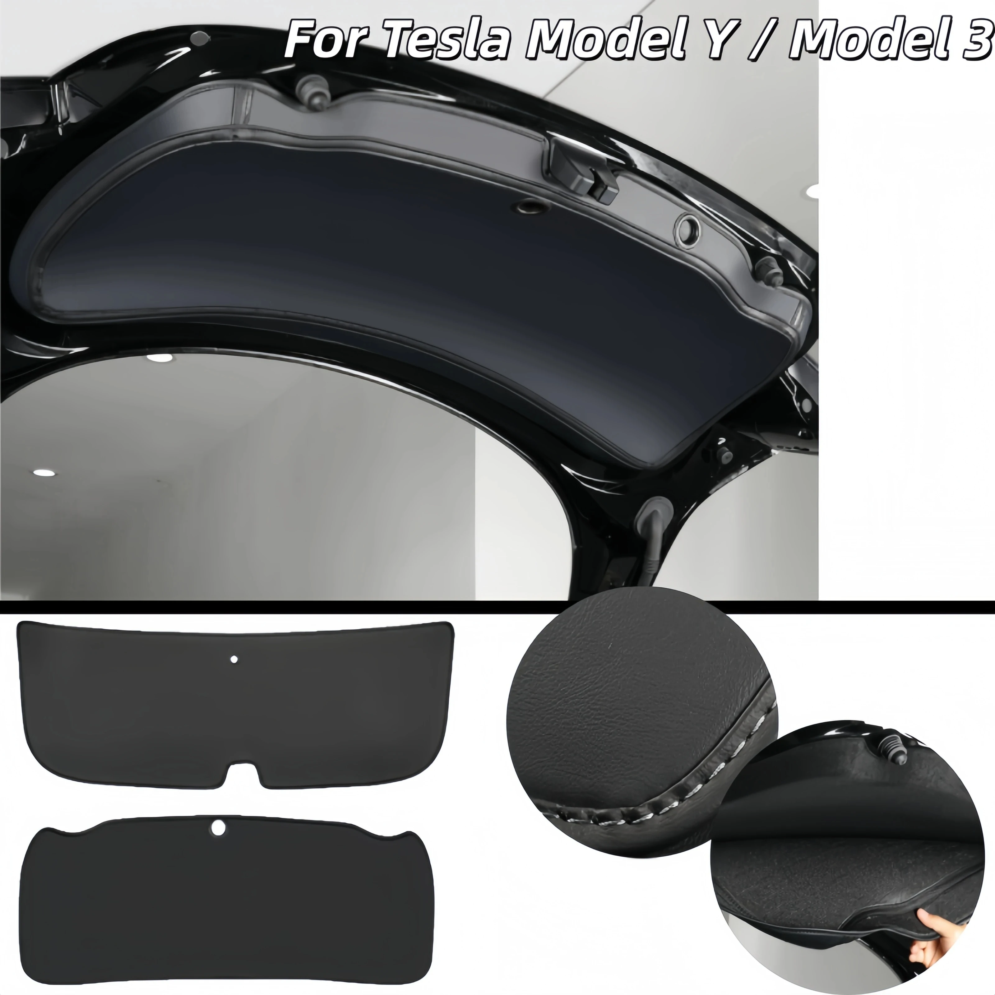 Leather Trunk Mat for Tesla Model Y Model 3 New Updated Version Anti Dirt Cargo Liner Protective Guard Car Accessories
