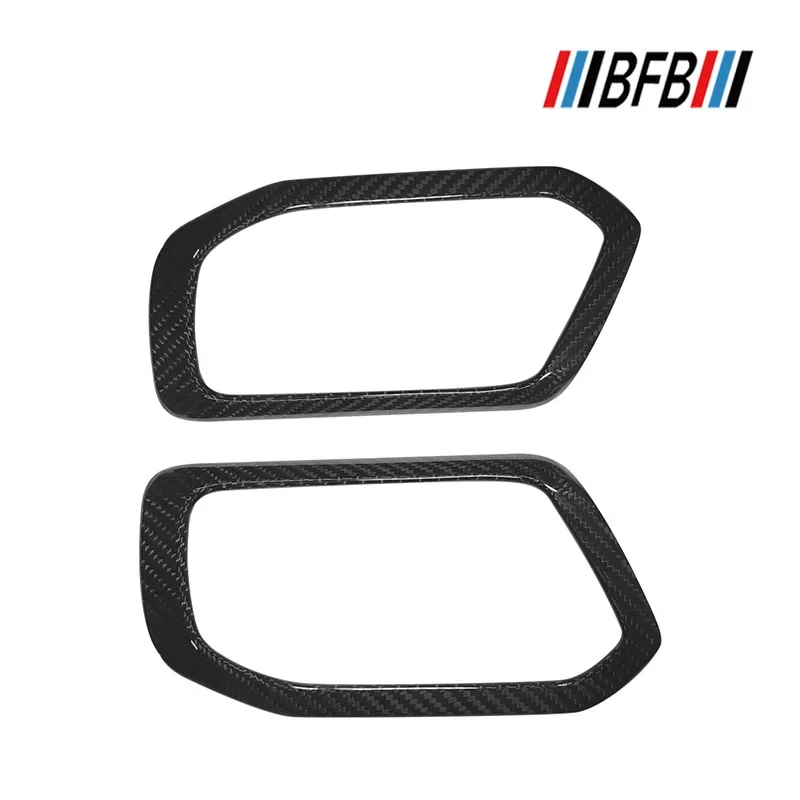 

Fo Ford BRONCO Real Dry carbon fiber 2023-2025 door handle cover panle trim Interior Mouldings Accessories