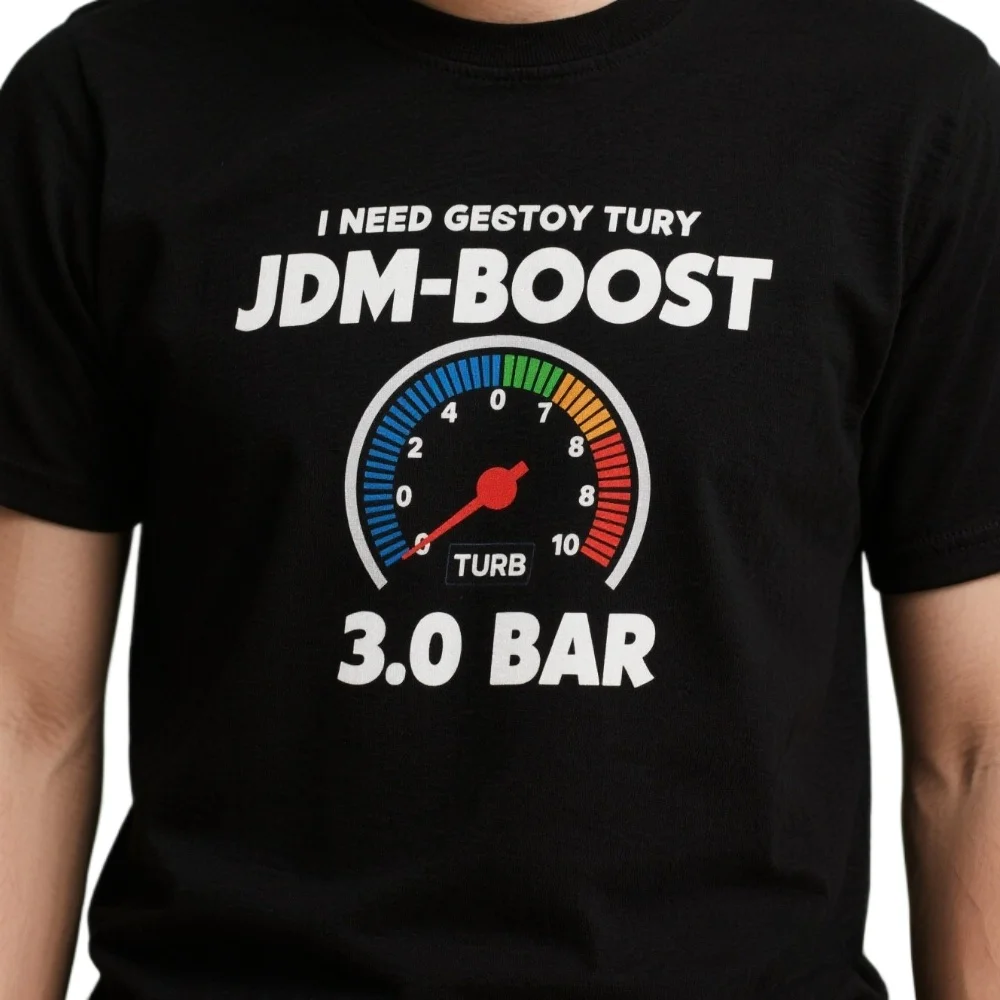 

Funny Turbo JDM Boost Turbometer 3.0 BAR T-Shirt. Summer Cotton Short Sleeve O-Neck Men's T Shirt New S-3XL