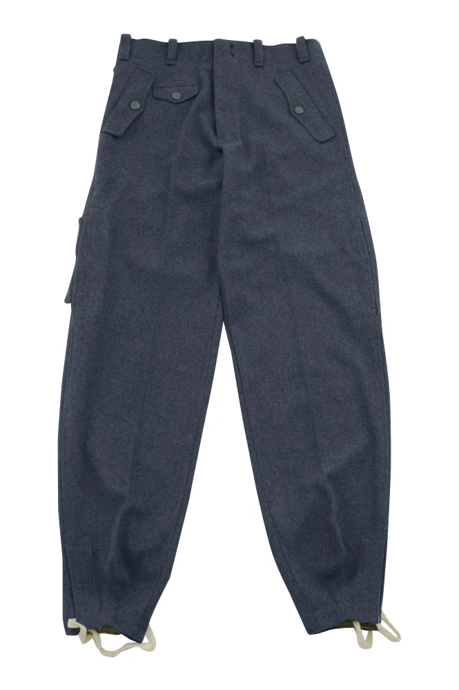 GUWF-005 WWII German M40 Fallschirmjäger blue grey wool jump trousers