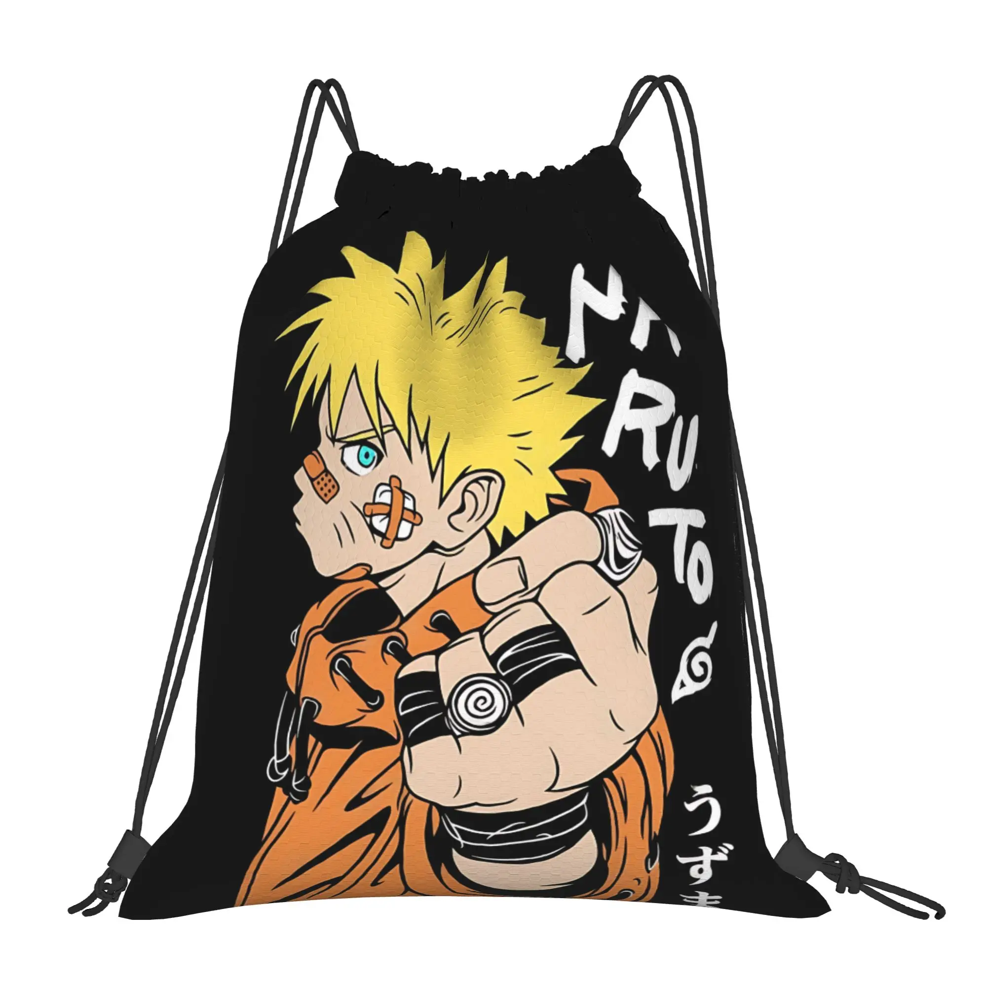 sports Pouch Naruto anime comic  Portable Sports Drawstring Bags Riding Backpack Gym Shoes Storage Backpacks