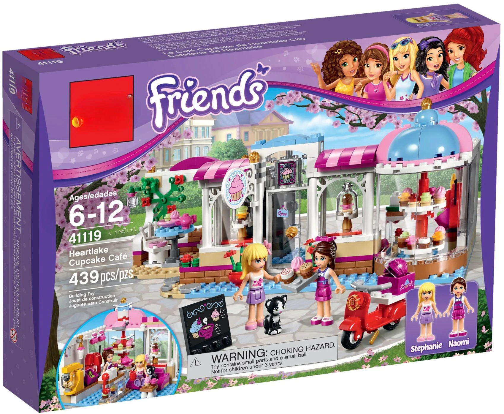 

439 шт. Конструктор Heartlake Cupcake Cafe 41119, кирпичики SX3021 для детей, серия для девочек 01031 10496