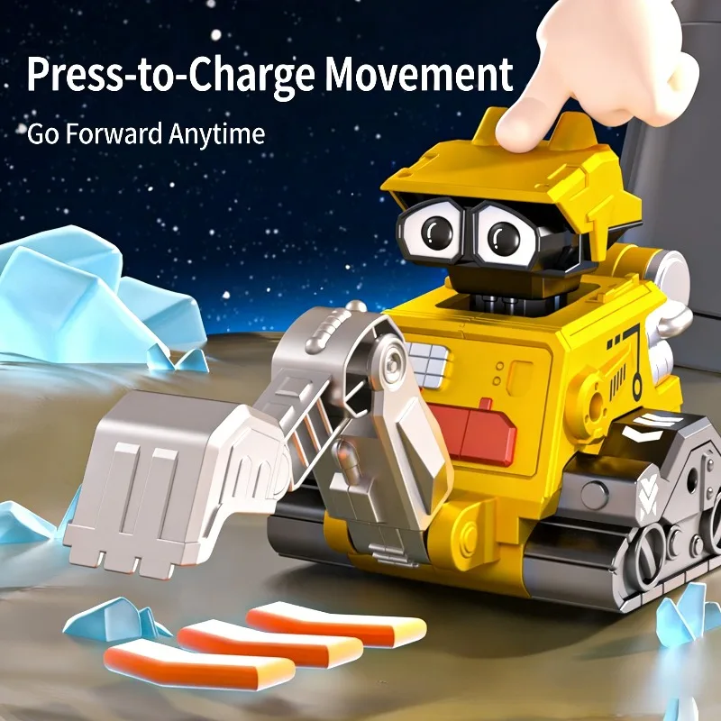 Baby Presse Engineering Auto Spielzeug Mini Bagger Roboter Spaß Trägheit Schiebe Auto Joint Mobile Eltern Kind Interaktive Puzzle Spielzeug