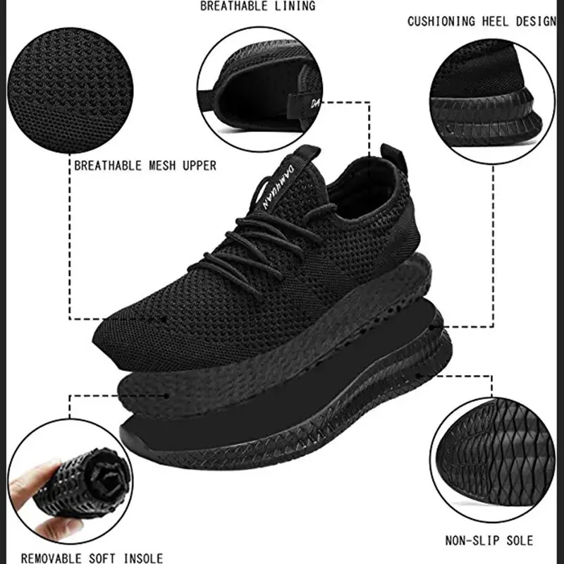 Men Running Shoes Lace up Men Sport Shoes Lightweight Comfortable Breathable Walking Sneakers Tenis Masculino Zapatillas Hombre