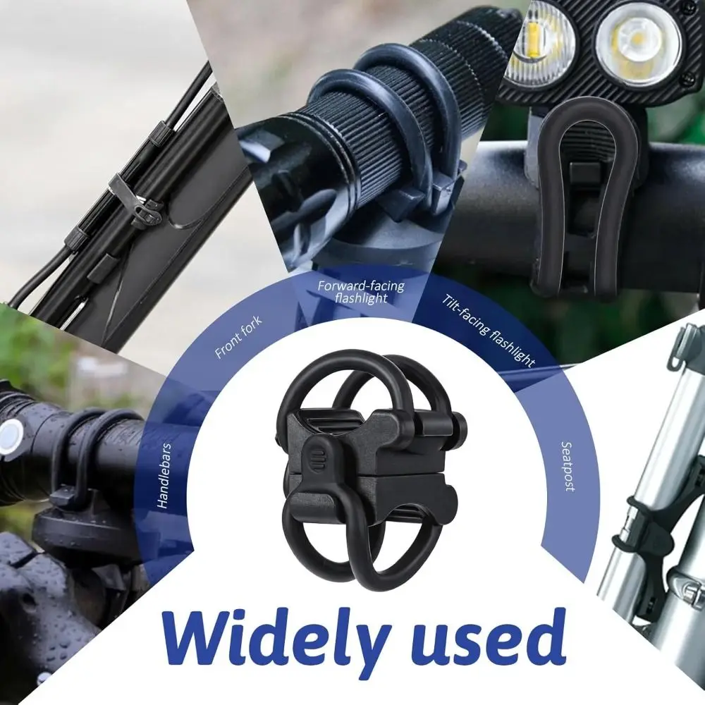 Quick Release Bike Flashlight Mount Adjustable Anti-slip Bicycle Light Mount Universal Sturdy Bikes Flashlight Holder