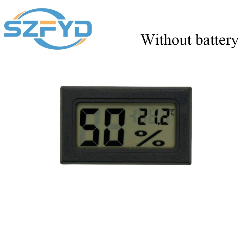 Thermometer Sensor Hygrometer Gauge Refrigerator Aquarium Monitoring Display Humidity Detector Mini Convenient Digital LCD