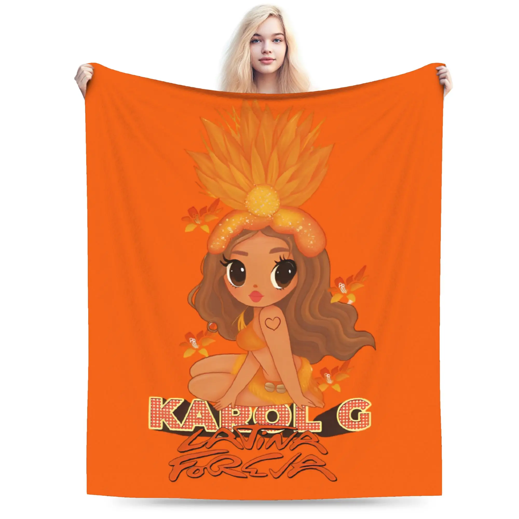 Karols G Tropicoqueta Album Blanket Coral Fleece Plush Printed   Multifunction Warm Throw Blankets for Bedding Car Quilt