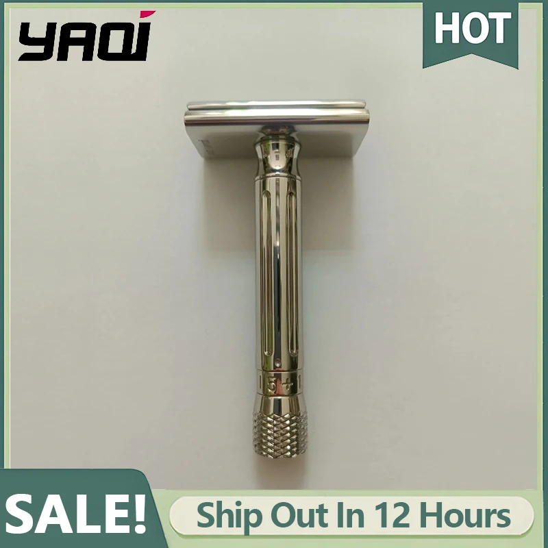 

Yaqi Avanti Stainless Steel Adjustable Safety Razor Features 6+ Blade Gap Settings From 0.55mm To 1.35mm for Personalized Shave