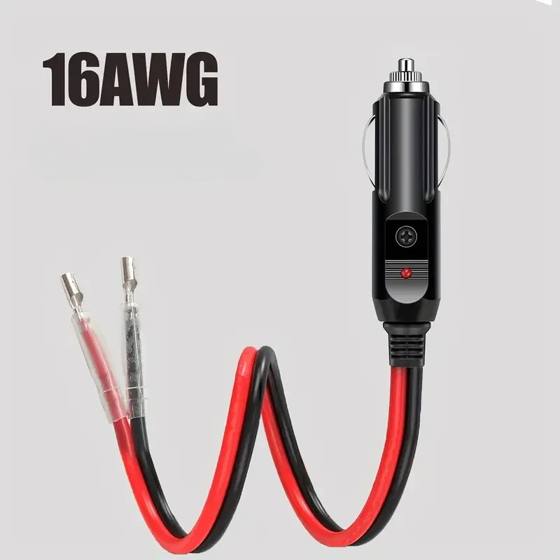 

16AWG сверхмощная автомобильная вилка 36 В безопасный удлинительный кабель с глянцевой металлической отделкой в комплекте без батареи для автомобилей/фургонов