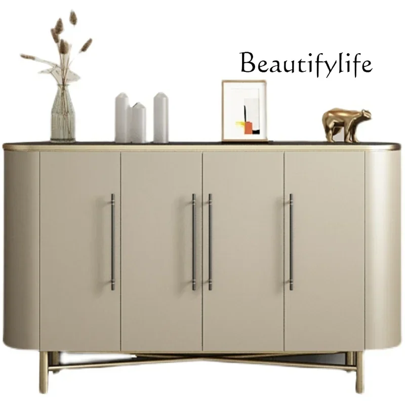 

vV Postmodern porch cabinet light luxury home integrated rock slab dining side cabinet American rural home living room simple