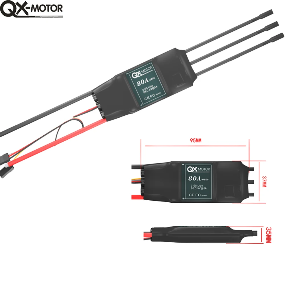 Silnik QX 70mm EDF 12 ostrza wentylator kanałowy QF2827 silnik bezszczotkowy z 60A / 80A ESC do zdalnego sterowania FMS RC samolot zabawkowy