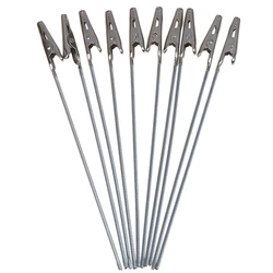 10pcs 150mm Length Non-insulated Electric Test Crocodile Clamp Metal Clips