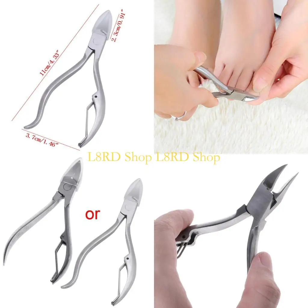 L8RD Professional Stainless Steel Toe Nipper Clipper Cutter Ingrown Pedicure New
