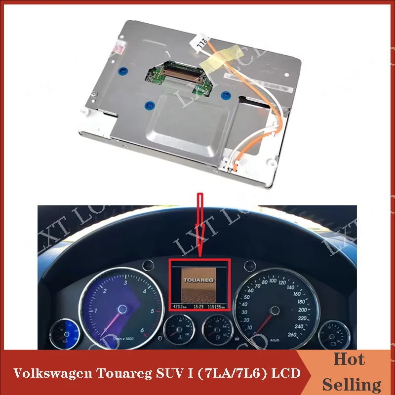 

Original New 5 inch LCD Display For Volkswagen Touareg SUV I (7LA/7L6) 2002-2013 Instrument cluster Screen Replacement