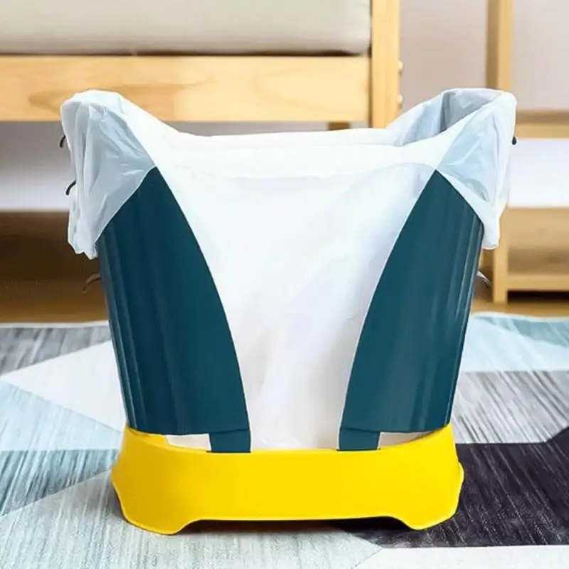 ~Adjustable Trash Can Large Capacity Expandable Trash Can Garbage Bag Holder Household Trash Bucket For Bathroom Bedroom
