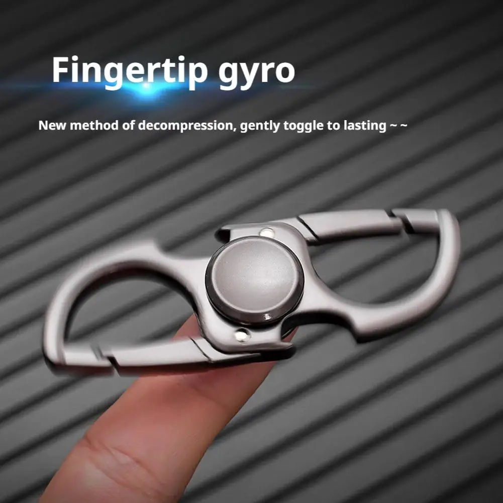 Spinner de dedo de metal rotativo fidget spinner anti-ansiedade brinquedo alivia o estresse abridor de garrafa fivela de cão adulto crianças menino brinquedo de dedo