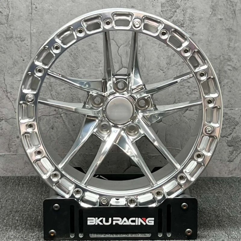 5x120.65 Beadlock Forged Wheels 18 19 20 Inch Rims Polish Drag Wheels for Chevrolet Corvette C6 C5 C7 C8 C4 ZR1 Z06