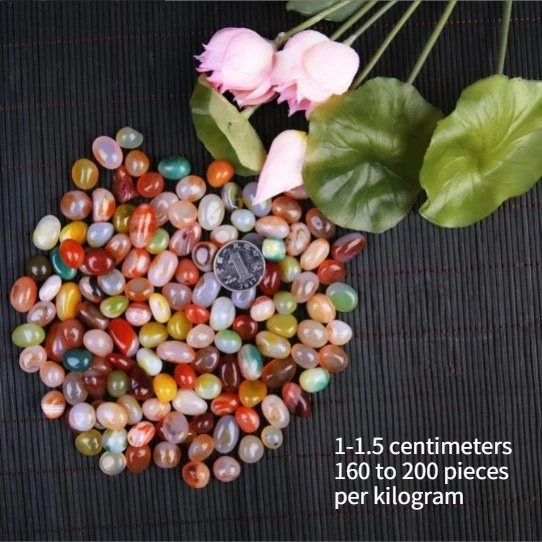 Rainflower Stone Flower Pot Fish Tank Decoration Five Colored Stone Succulent Pavilions Stone Garden Landscape