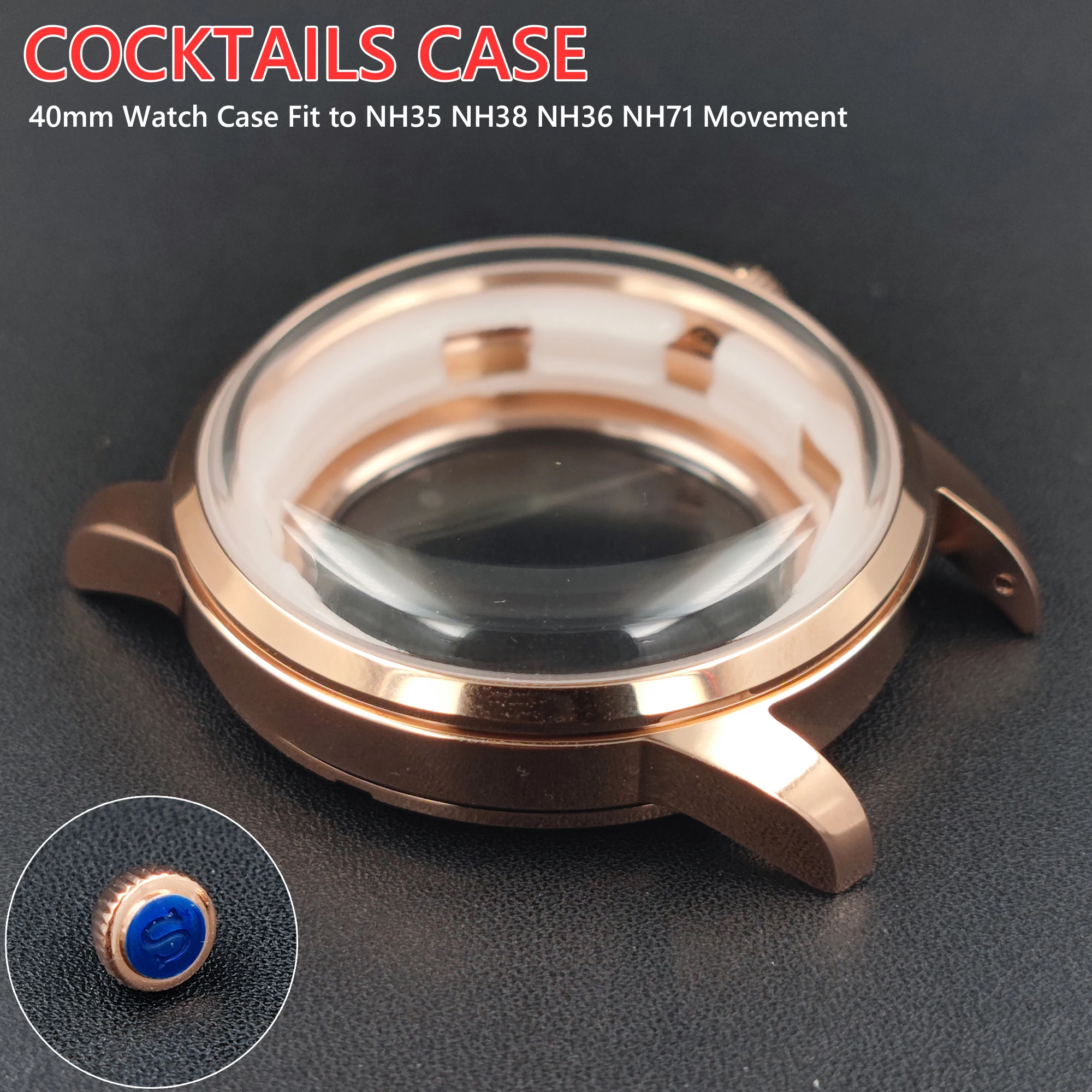 40Mm Rosegold Cockt…
