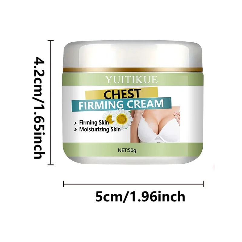 60g 체스트 케어 크림 - 피부 리프팅, 오래 지속되는 수분, 더 부드럽고 탄력 있고 콜라겐 히알루론산 함유, 적합