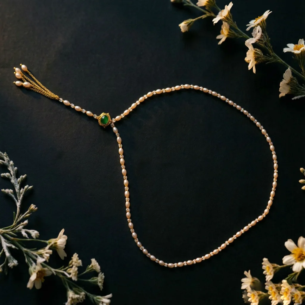 

Multi-Colored Freshwater Pearl Tassel Necklace for Women Statement Pendant Long Sweater Chain Fashion Collar Trendy Accessories