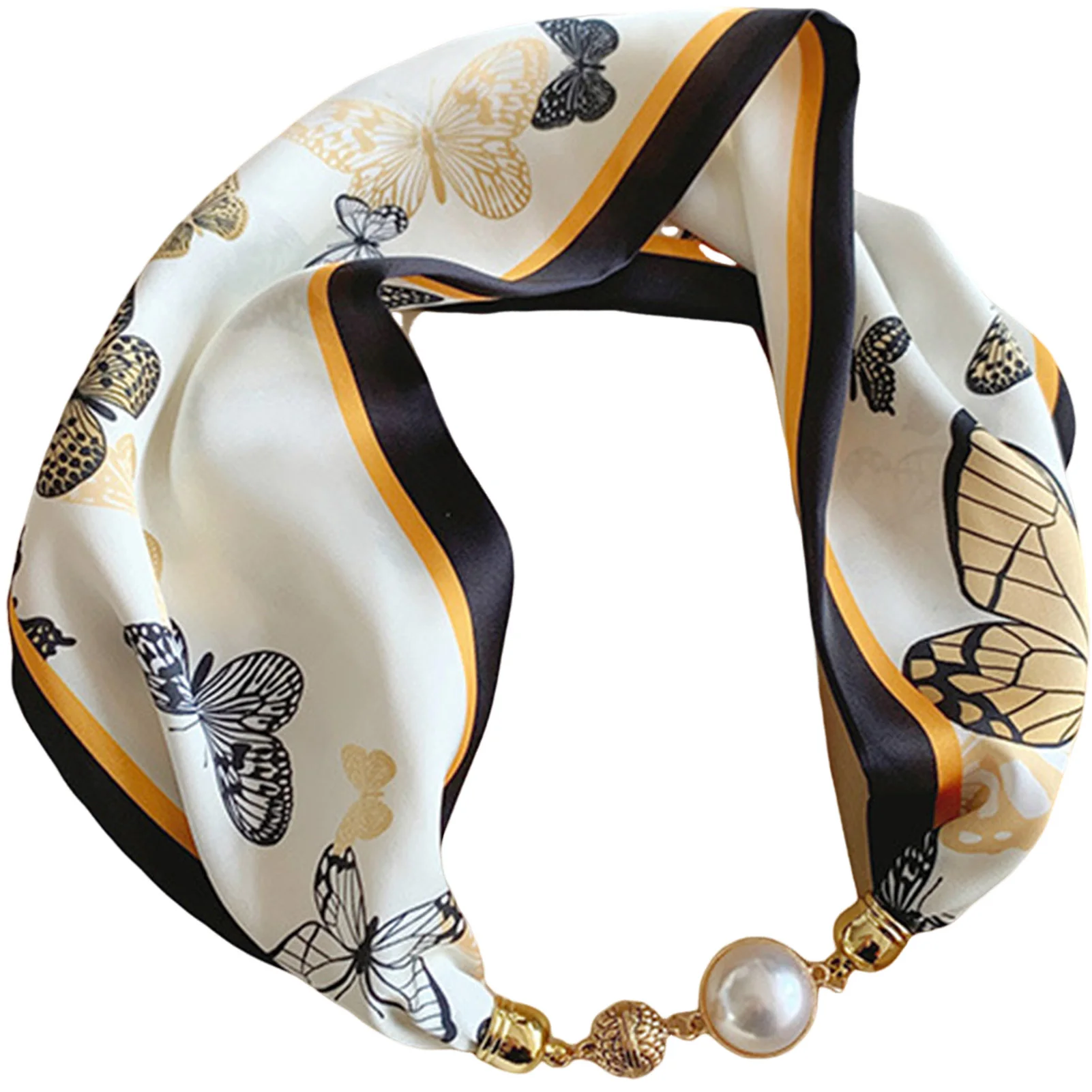 

Women's Printed Silk Scarf Breathable Comfortable Fabric Shawl Scarf for Daily Casual Shopping Dating Wear