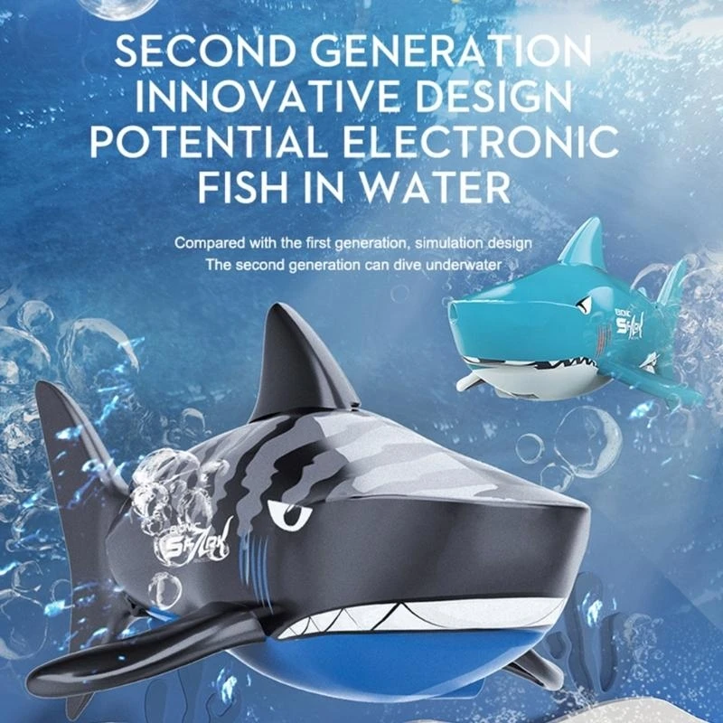 リモコン サメ 充電式 魚 RC 動物 プール おもちゃ 大人と子供用 15UB