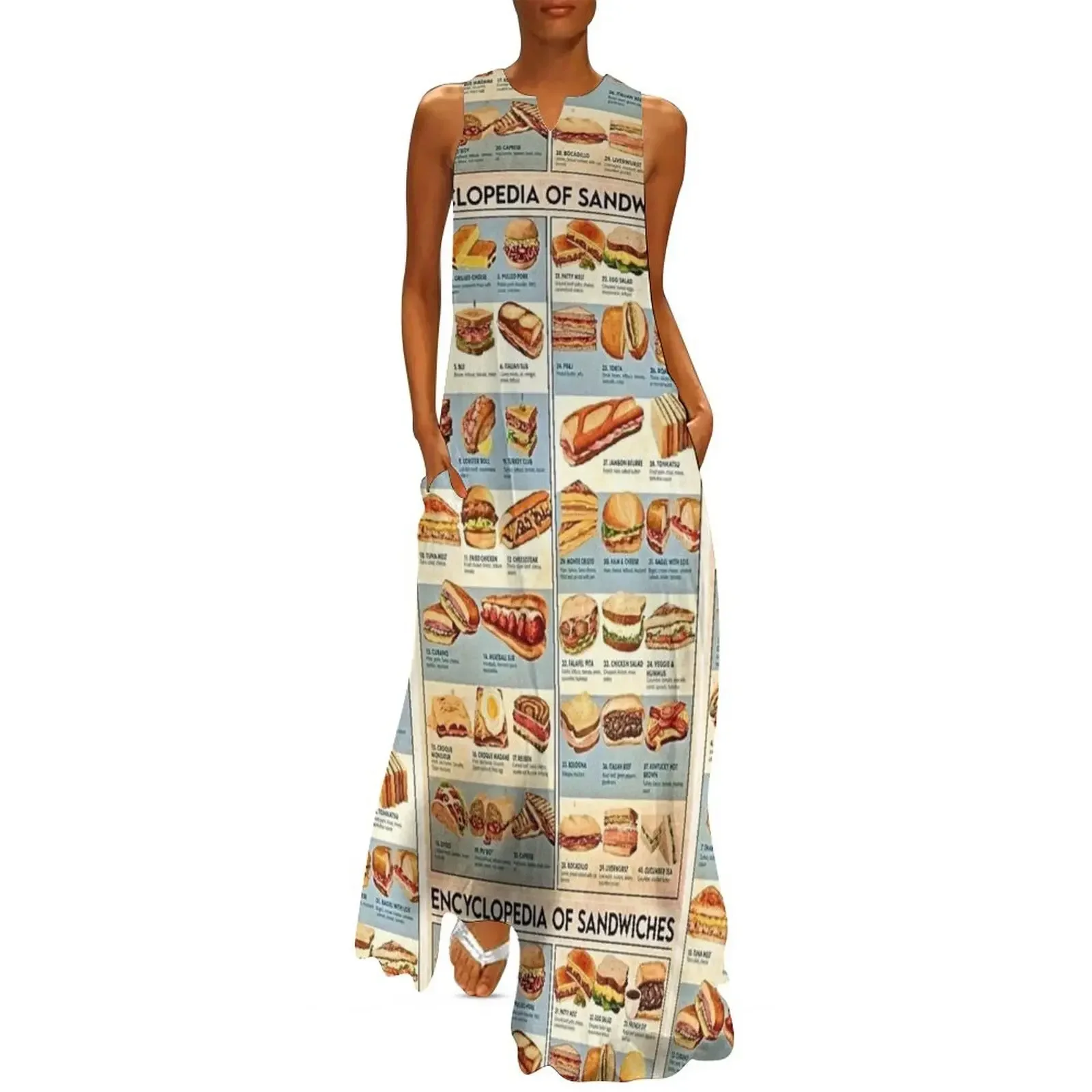 

All the Sandwiches! Long Dress dress for women 2025 dresses for women 2025 Female clothing dresses for special events Dress