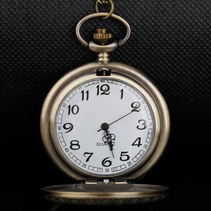 Bronze Vintage Norse Viking Pocket Watch Pendant Triangle Valknut Quartz Clock Chain Fine Charm Gifts Ideal For Both Men Women