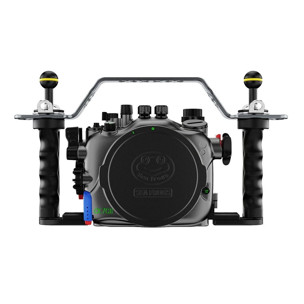 Seafrogs SF10007 Professional 100M Camera Housing Waterproof Aluminum Alloy Camera Case For Sony A7CII Diving Case