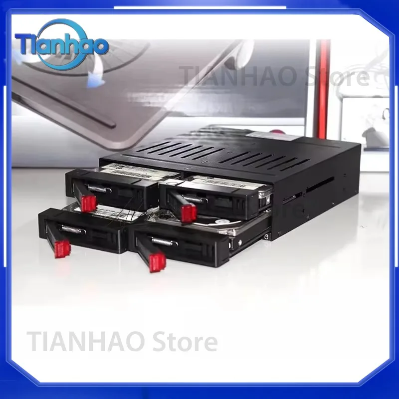4 Bay SATA Internal Hard Drive Enclosure for 2.5 Inch HDD SSD Multi Bay Hard Disk Box PC Desktop Storage Expansion Enclosure