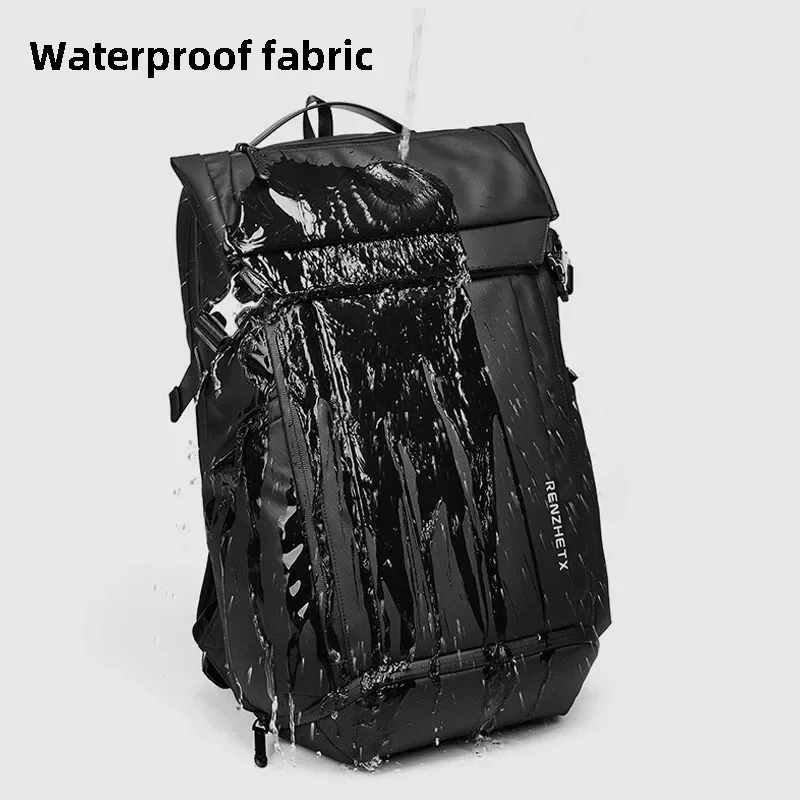 Men\'s Travel Backpack For 15.6 Inch Laptop Backpack Quality Mochila Luxury Waterproof School Backpacks Aesthetic Travel Bag Male