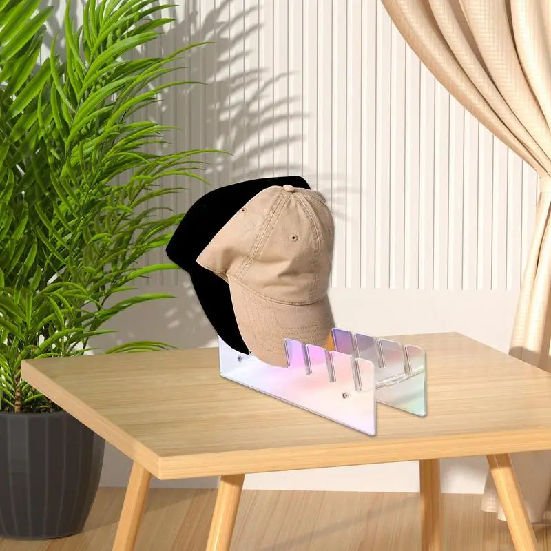 Acrílico Baseball Caps Display e Organizador, Chapéus Racks, Chapéu Rack, Stand Acrílico Titular