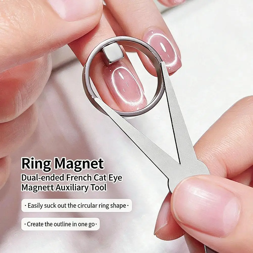 Automatic Cat Eye Magnet Ring with Strong Magnetic Force for Wide-Angle Cat Eye and Powerful Iron Attraction Tool