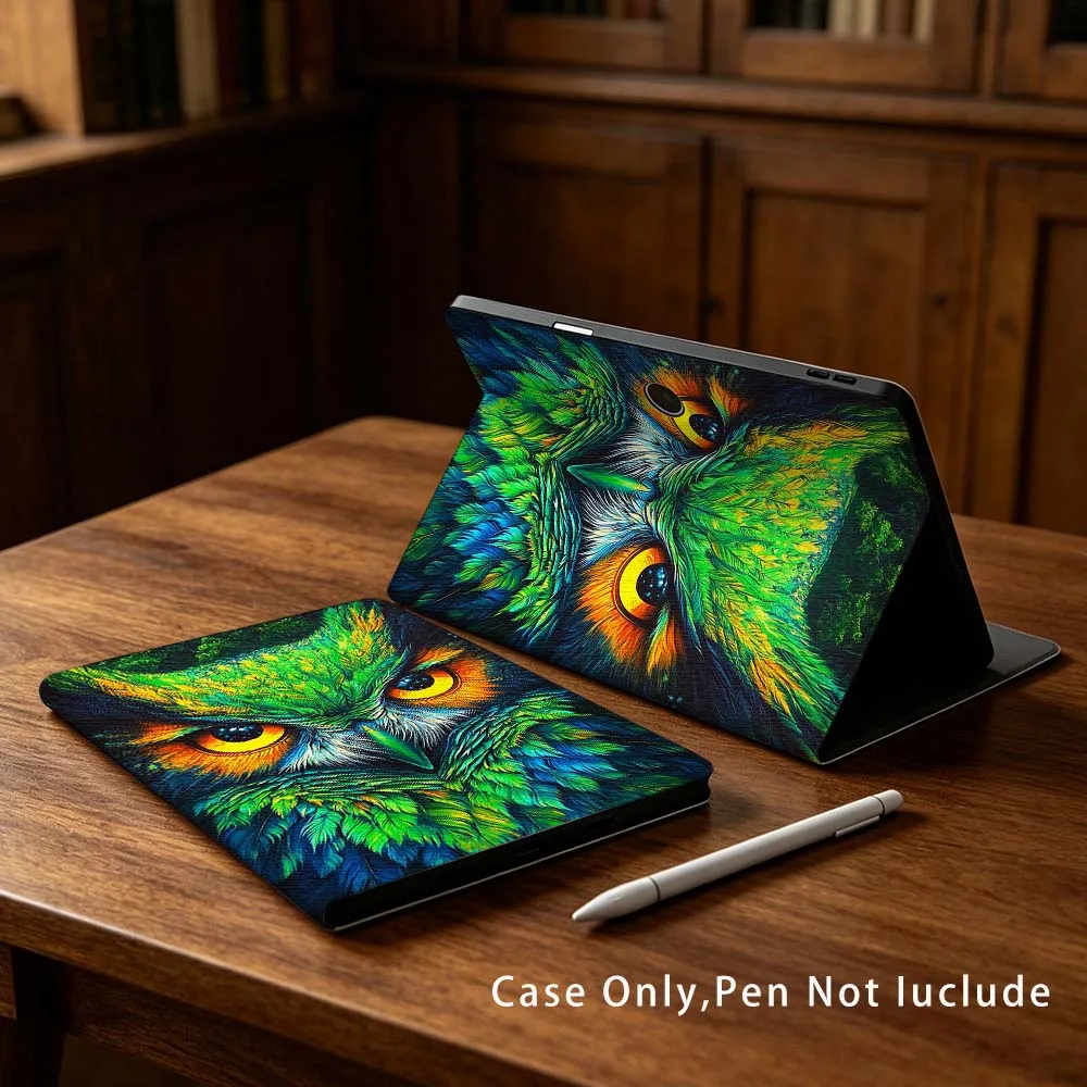Cool Animal Owl Pattern For OPPO VIVO IQOO OnePlus Realme Pad 3 Pro 13 12.1 11.4 11 inch Pen Tray Tablet Case Soft