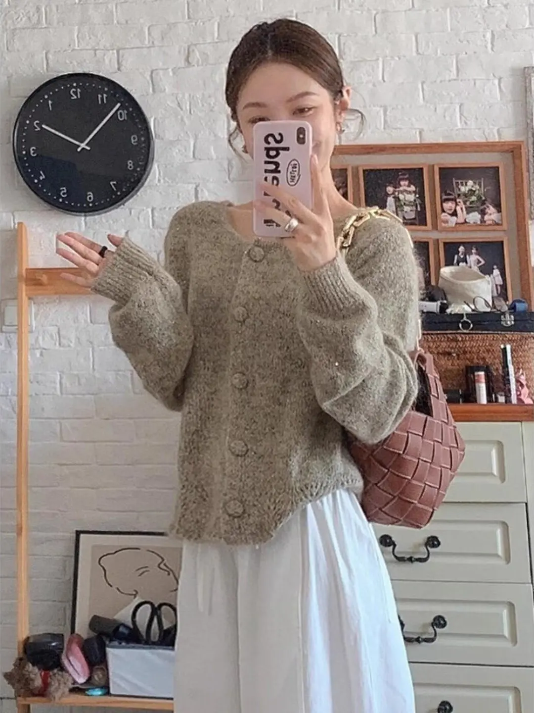 Suéter coreano Sle de punto suave ort Sve para mujer, suéter holgado informal adelgazante para otoño e invierno, Top versátil recién llegado