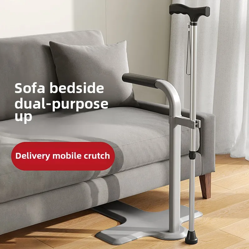 مساعدة حامل الأريكة لكبار السن، حامل رفع الارتفاع قابل للتعديل مع مقبض غير قابل للانزلاق، قضبان الإمساك لكرسي السرير (سعة 300 رطل)