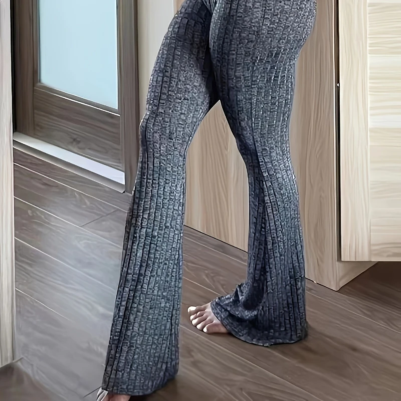 Mallas sexis transparentes con entrepierna abierta para mujer, pantalones deportivos informales de tiro alto a la moda con realce, ropa para discoteca sin entrepierna