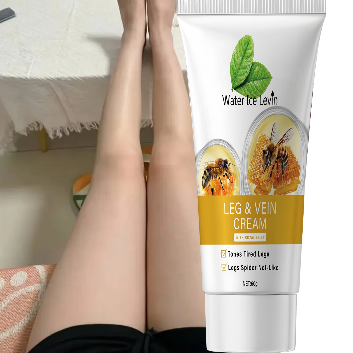 قم بتنشيط أرجل متعبة وثقيلة مع كريمةنا المميزة الغنية بجيلي رويال. يقدم تركيبةها خفيفة الوزن وسريعة الامتصاص #1