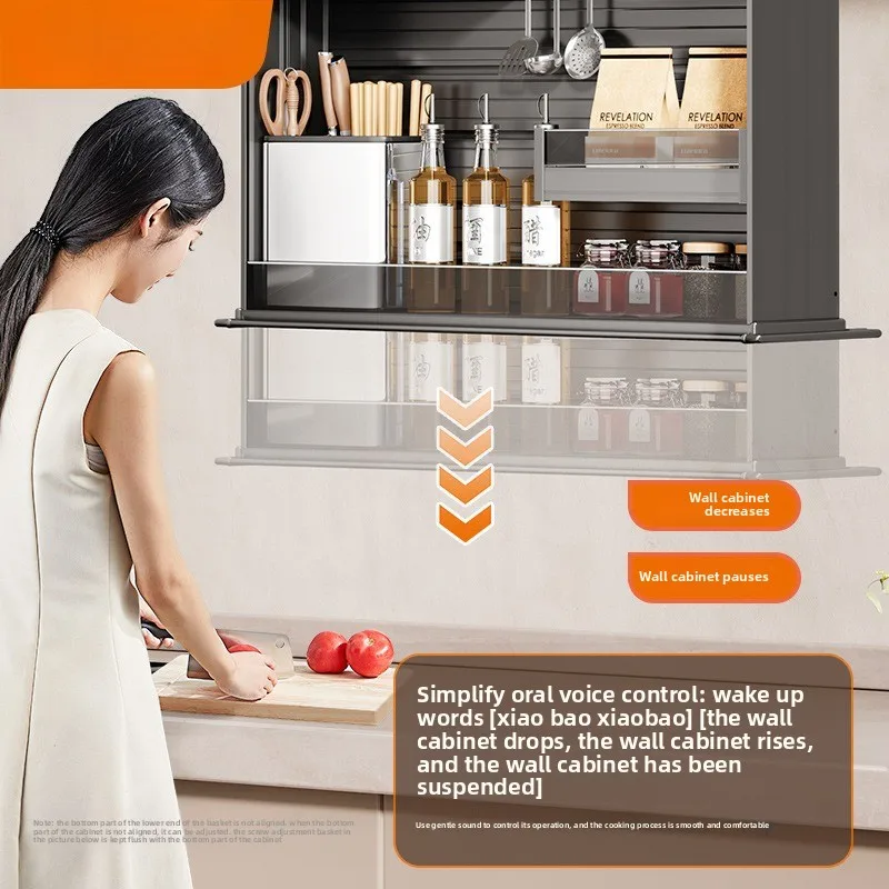 

Electric Lift Pull-outs Smart Voice Control Pull-down Automatic Seasoning Pull-outs Cabinet