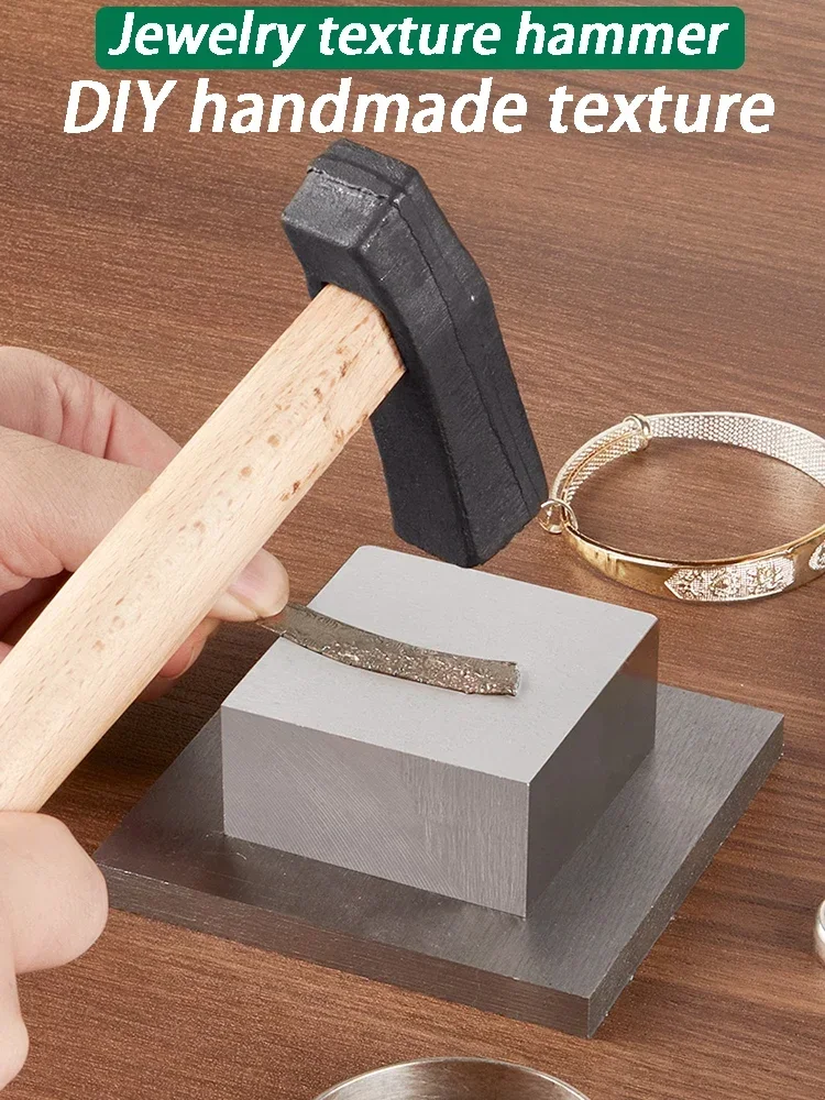 Jewelry DIY Texture Hammers Ring Bracelet Texture Hammer With Pattern Handmade Jewelry Textures Hammer Professional Hand Tools